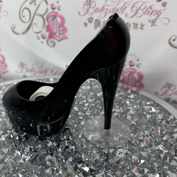 Scotch tape dispenser high heel shoe 👠 tape holder black rare cute desk - Picture 4 of 5